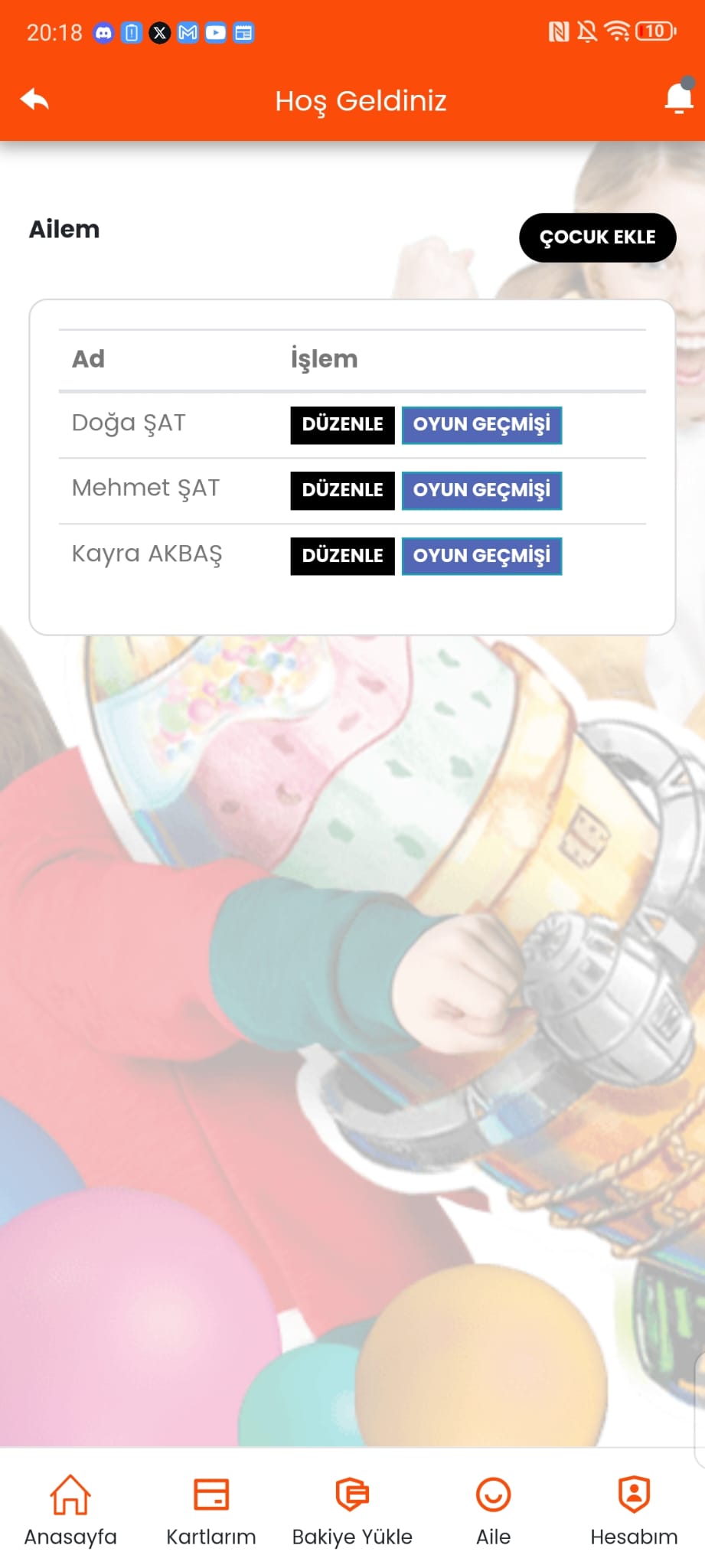 Oyun Alanı Mobil Uygulama